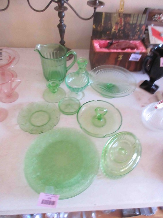 Group of green depression