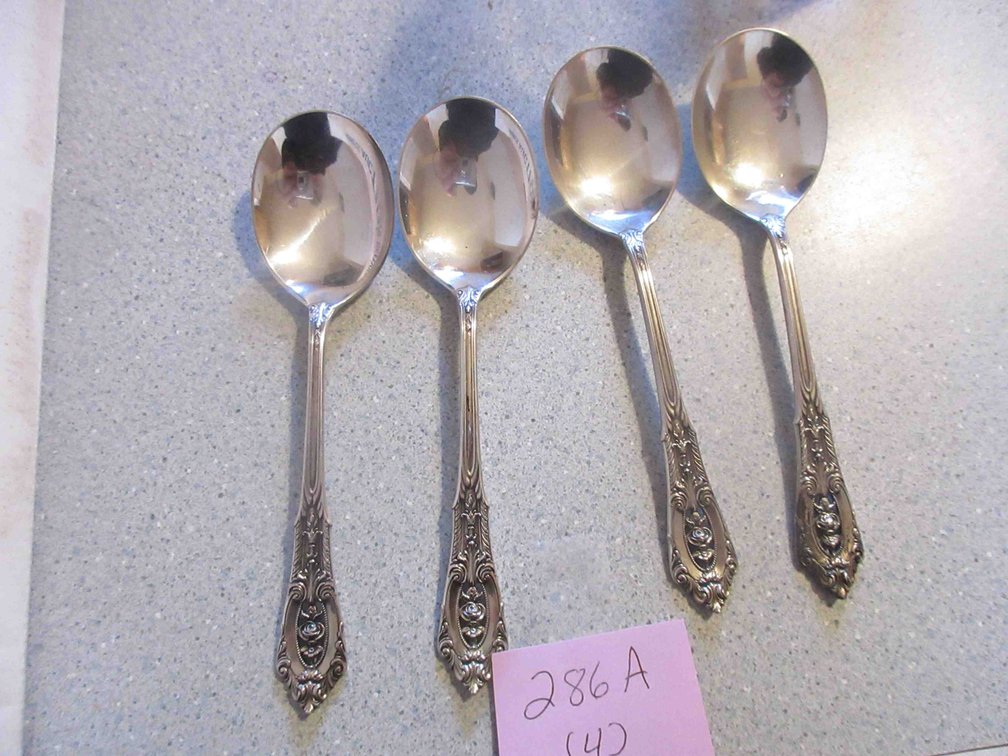 (4) Wallace sterling spoons