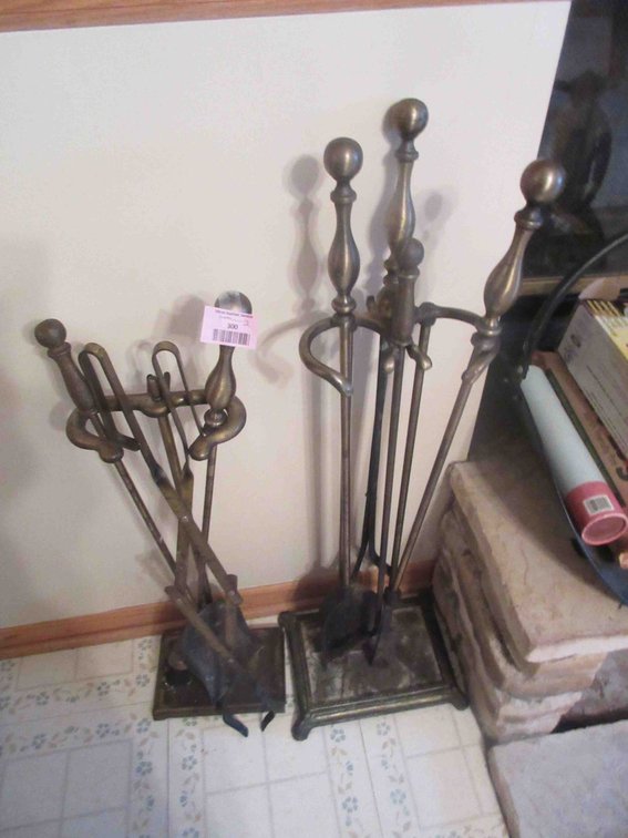 (2) Fire iron sets