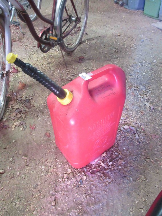 6-Gallon plastic fuel can