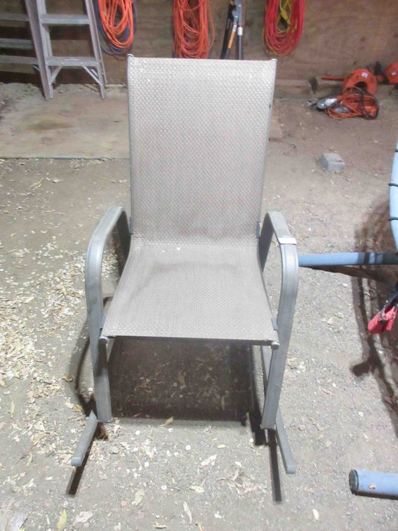 Metal patio rocker