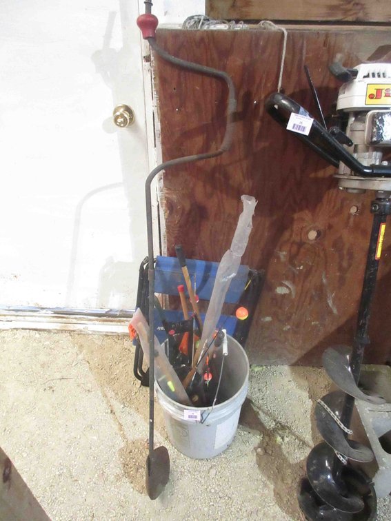Ice fishing group