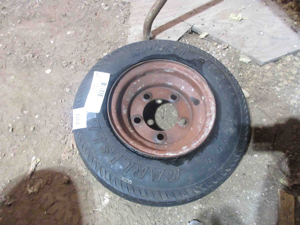 New trailer tire on 5-bolt rim