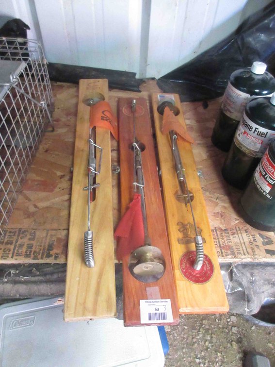 (3) Wood tip ups