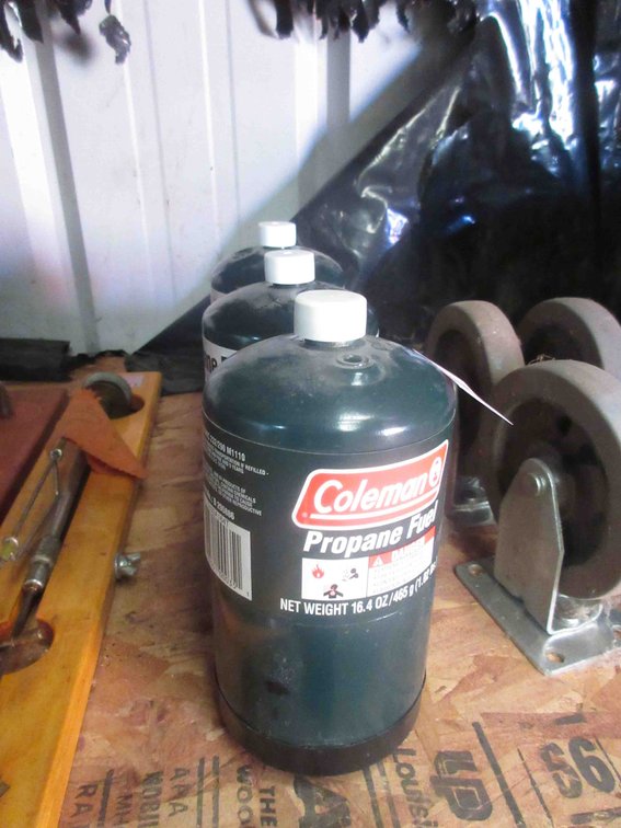 (3) Coleman propane tanks