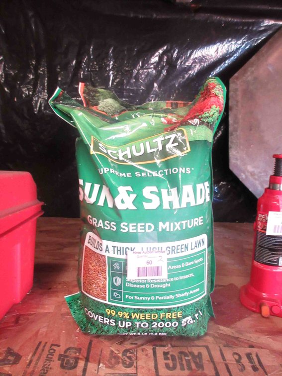(2) Bags of grass seed