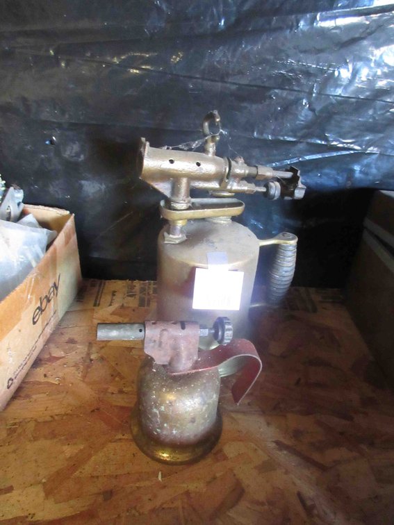 (2) Antique brass blowtorches