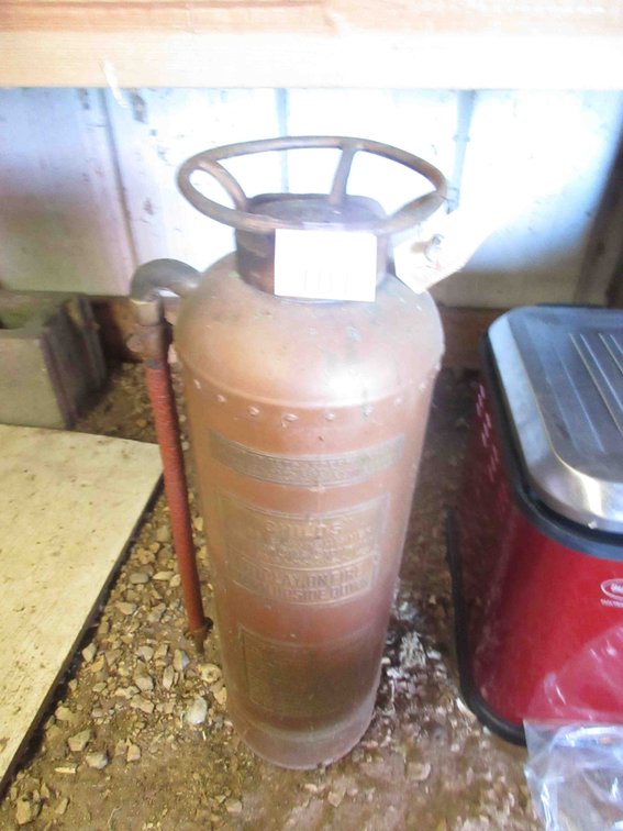 Child's copper fire extinguisher