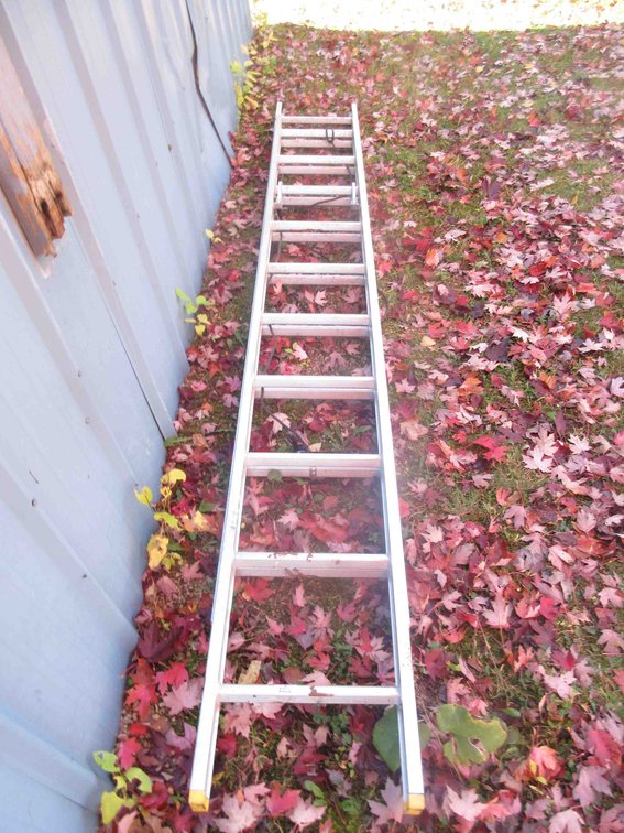 Keller 20ft aluminum extension ladder