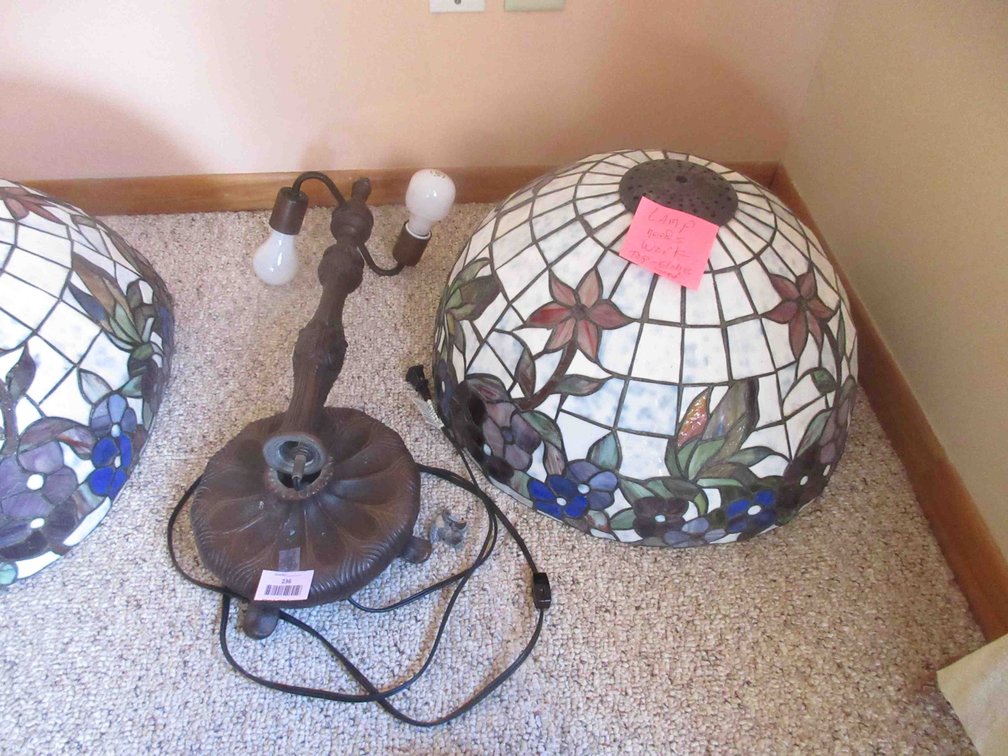 Stained glass lamp group