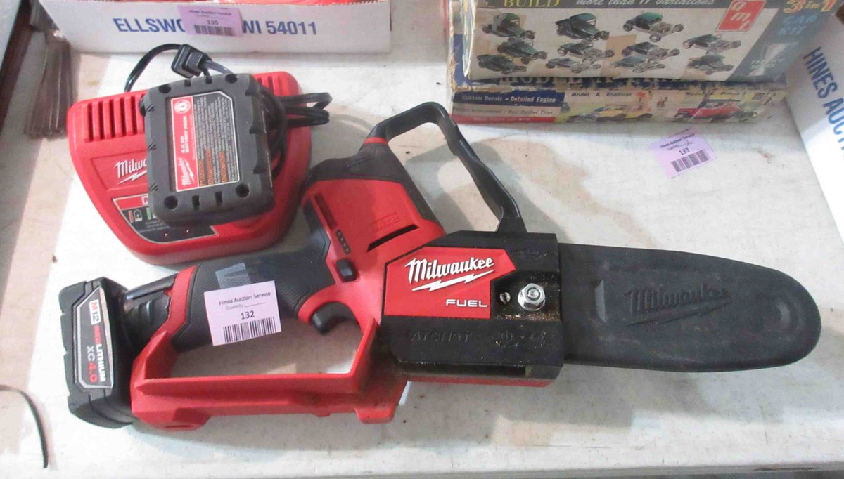 Milwaukee M12 electric hatchet pruning saw