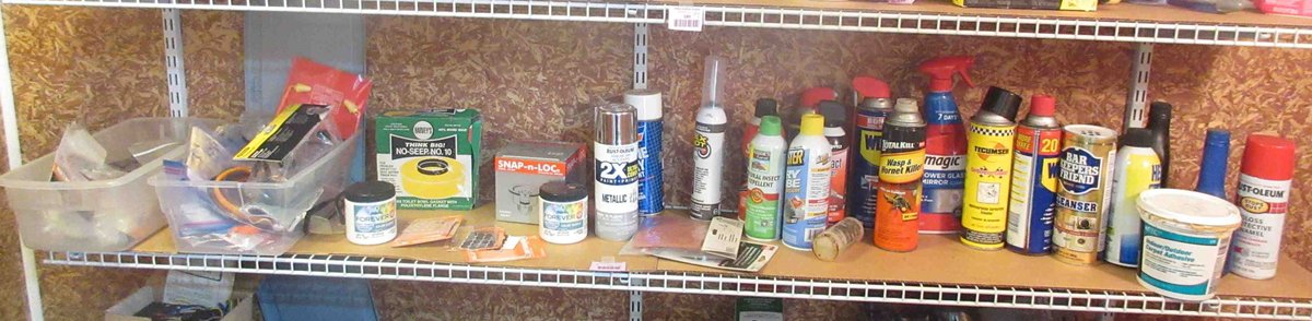 Group on shelf