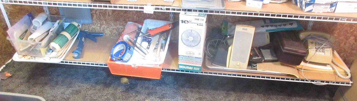 Group on lower shelf