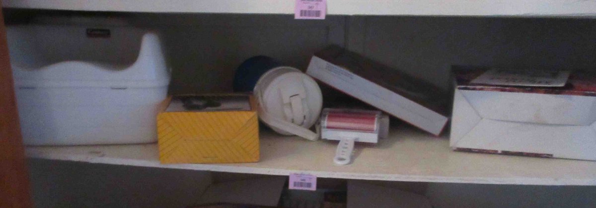 Group on shelf