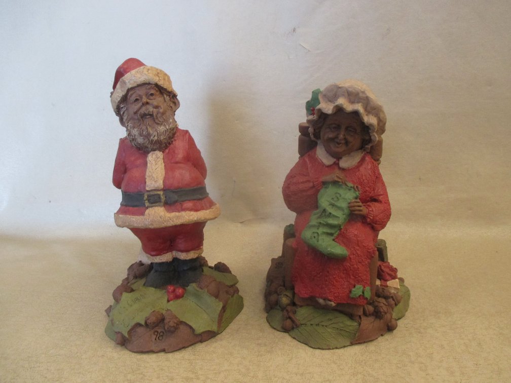 (2) Clark Christmas figurines