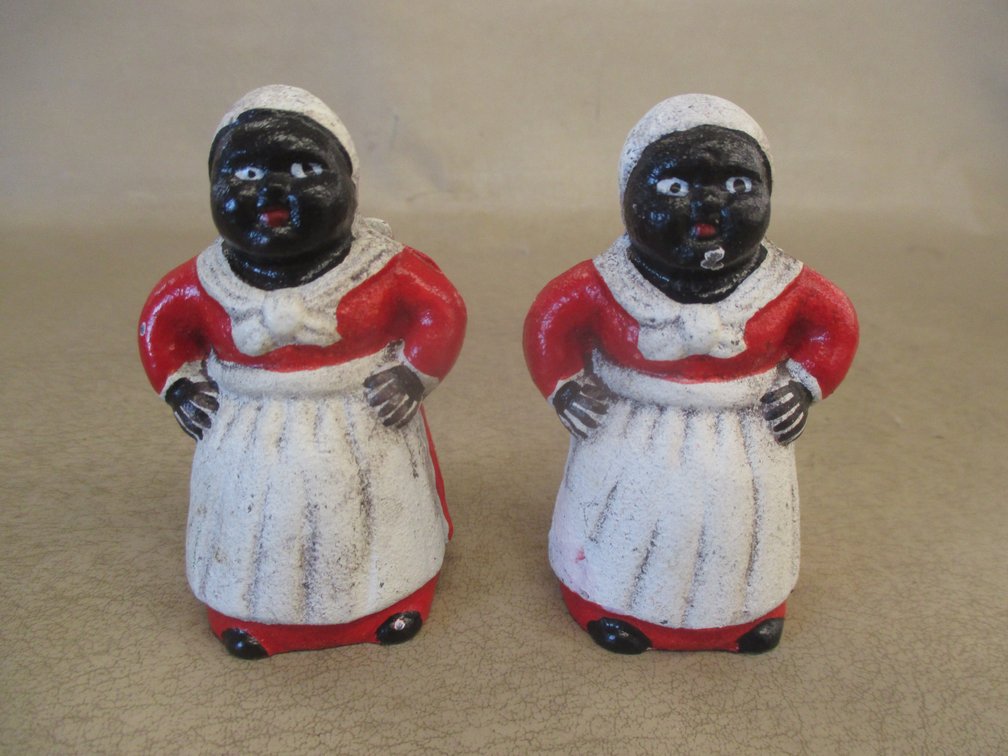 (2) Cast Iron Americana banks