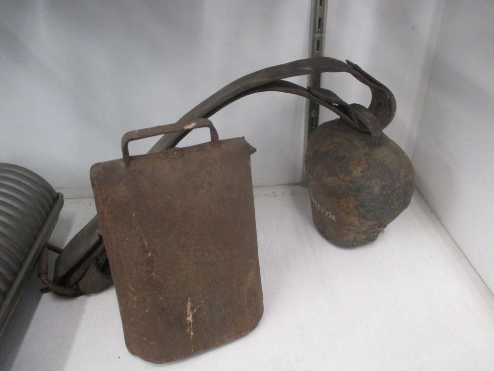 (2) Large cow bells