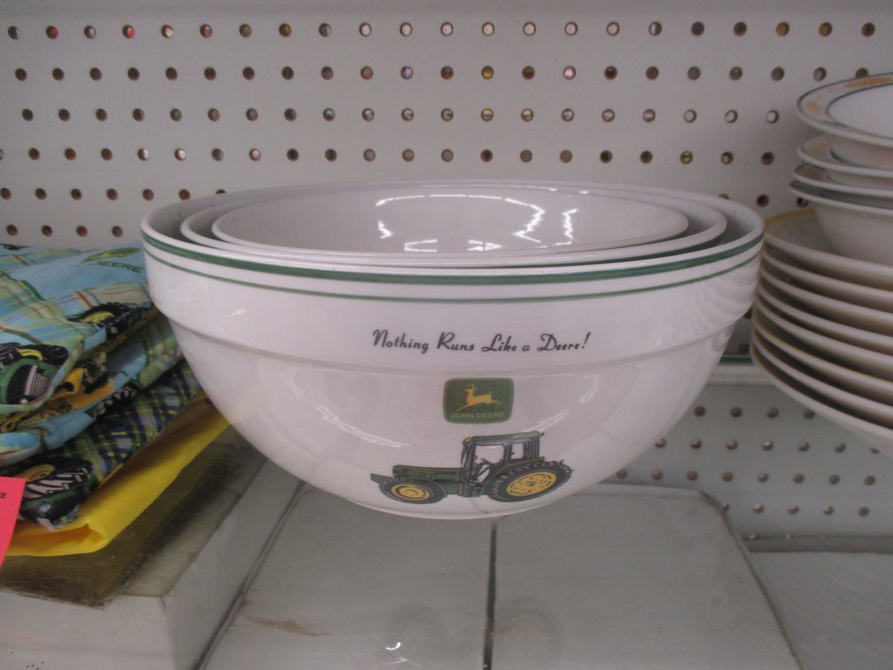 3-Piece John Deere porcelain nesting bowls