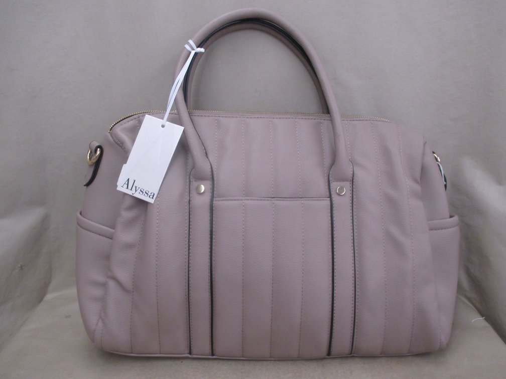 Alyssa tan structured weekend bag