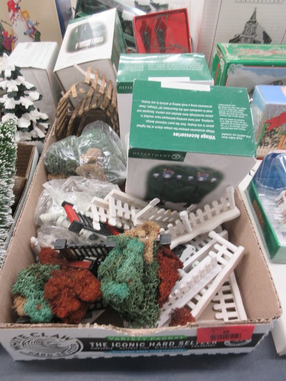 (2) Boxes of Department 56 accessories