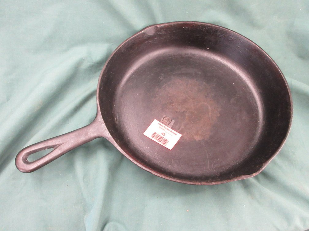 Unmarked cast iron frying pan