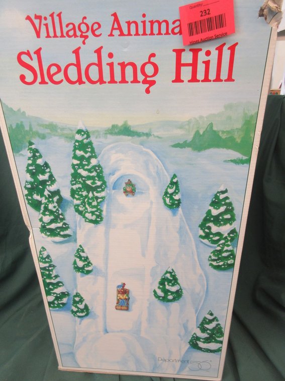 Department 56 Snow Village animated sledding Hill