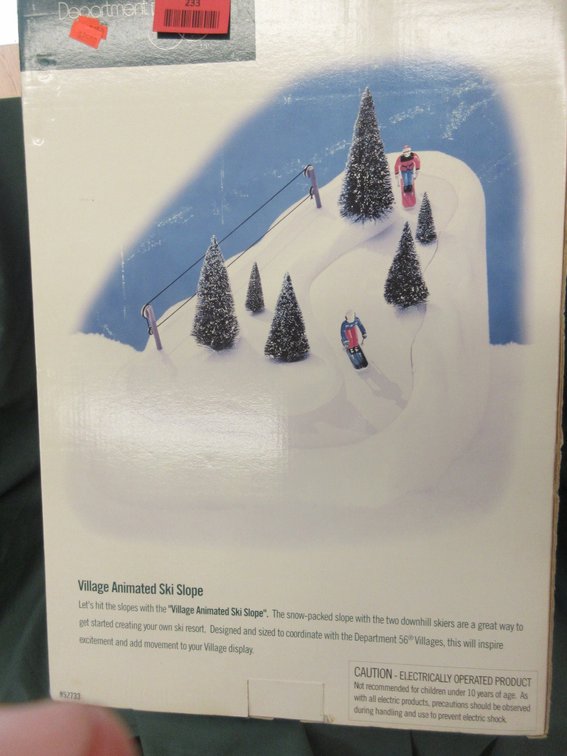 Department 56 Village animated ski slope