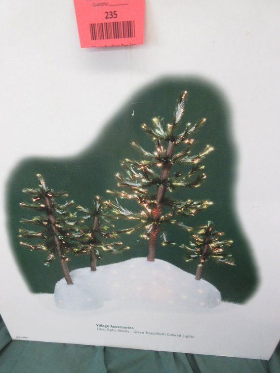 Department 56 Snow Village Fiber Optic tree set