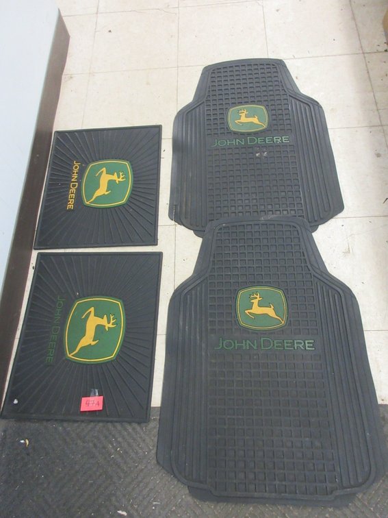 Set of John Deere theme automotive floor mats
