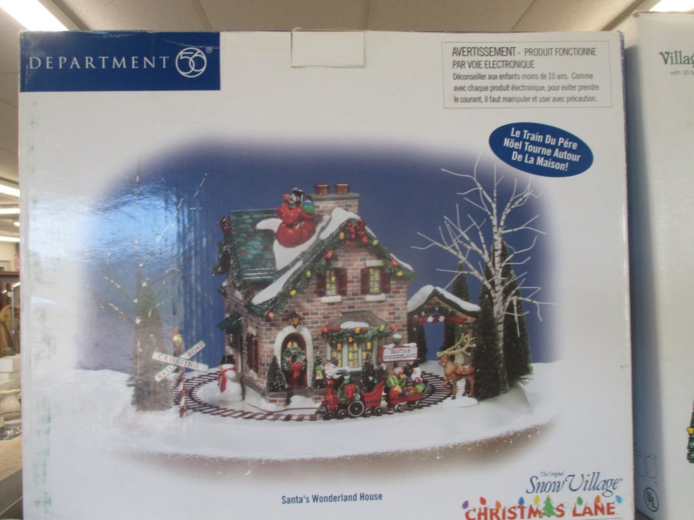 Department 56 Snow Village Christmas Lane Santa's Wonderland House