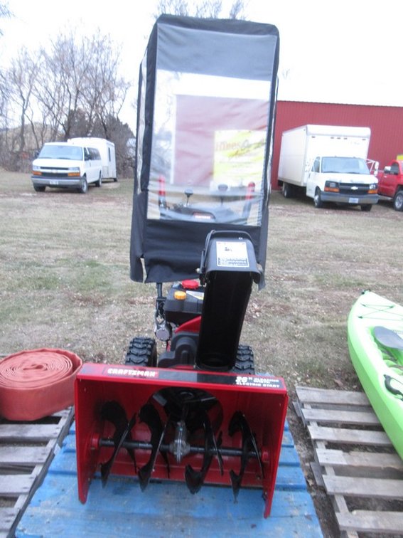 Craftsman gas snow blower with cab (has not been run in a year)
