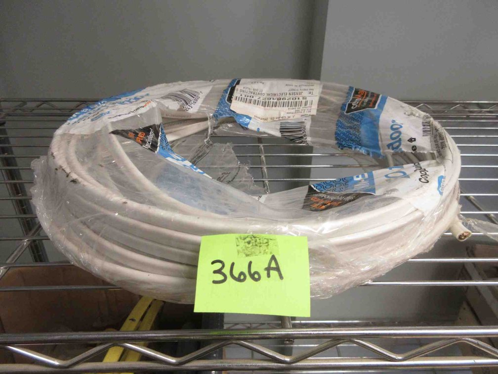 Partial roll of wire