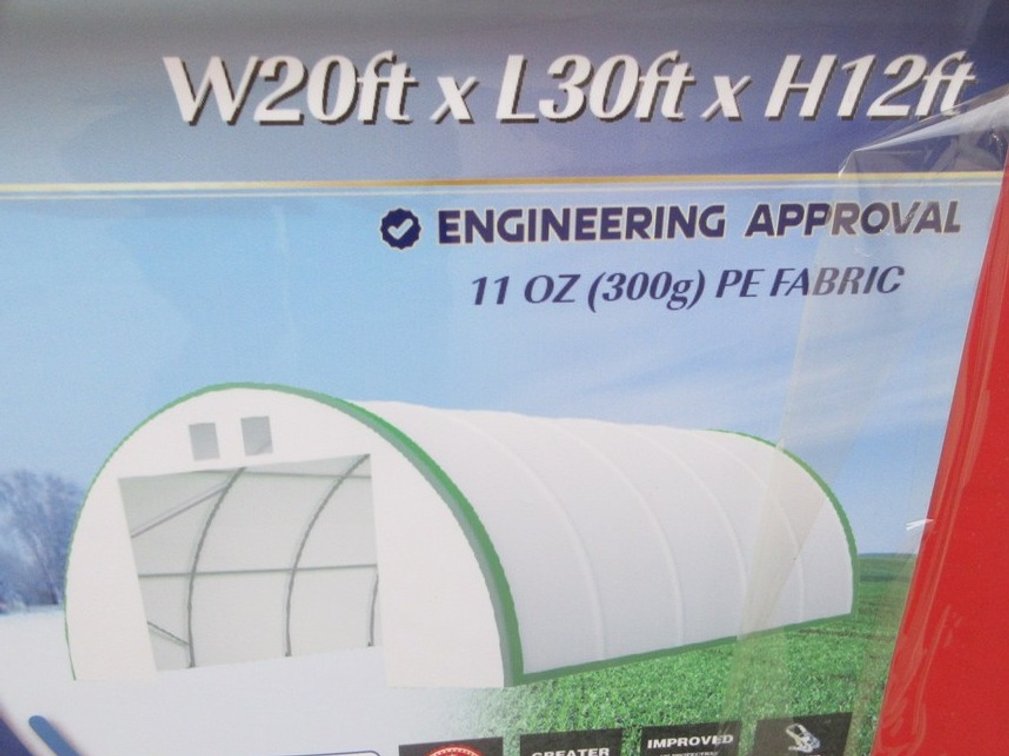 Gold Mountain single-truss storage shelter