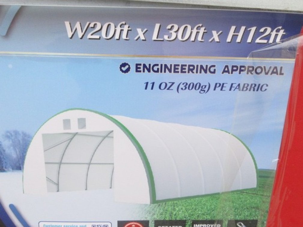 Gold Mountain single-truss storage shelter