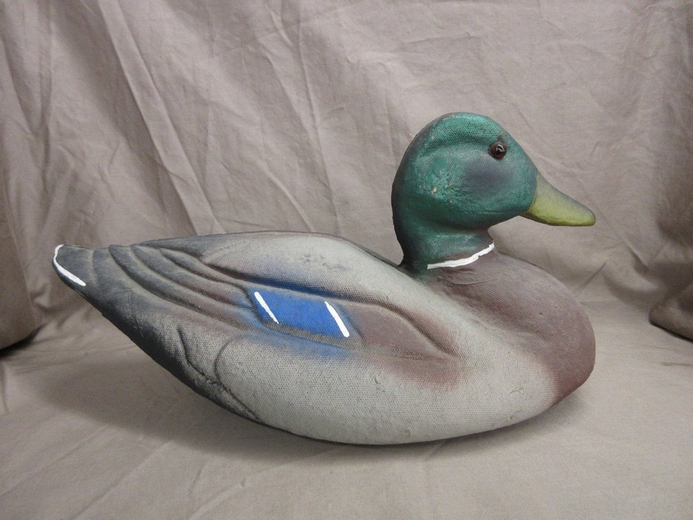 Victor Animal Trap Co. Premier paper mache duck decoy