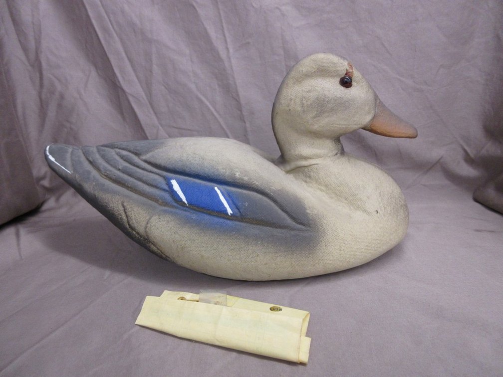Victor Animal Trap Co. Premier paper mache duck decoy