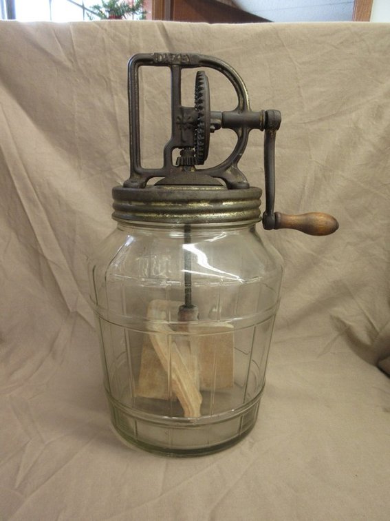 Antique Dazey butter churn