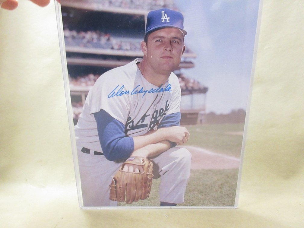 Autographed Don Drysdale photograph