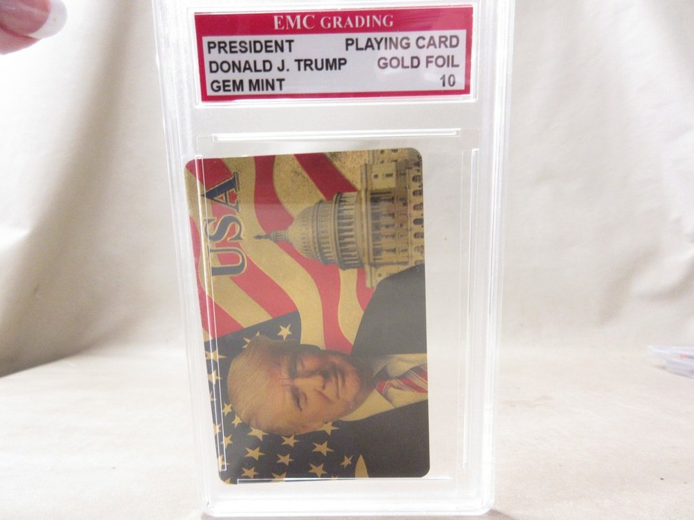 Donald Trump Gold Foil graded playing card