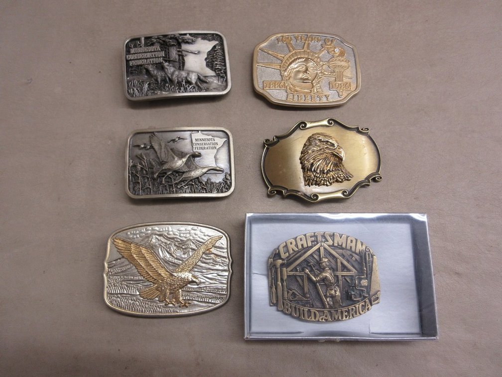(6) Belt Buckles