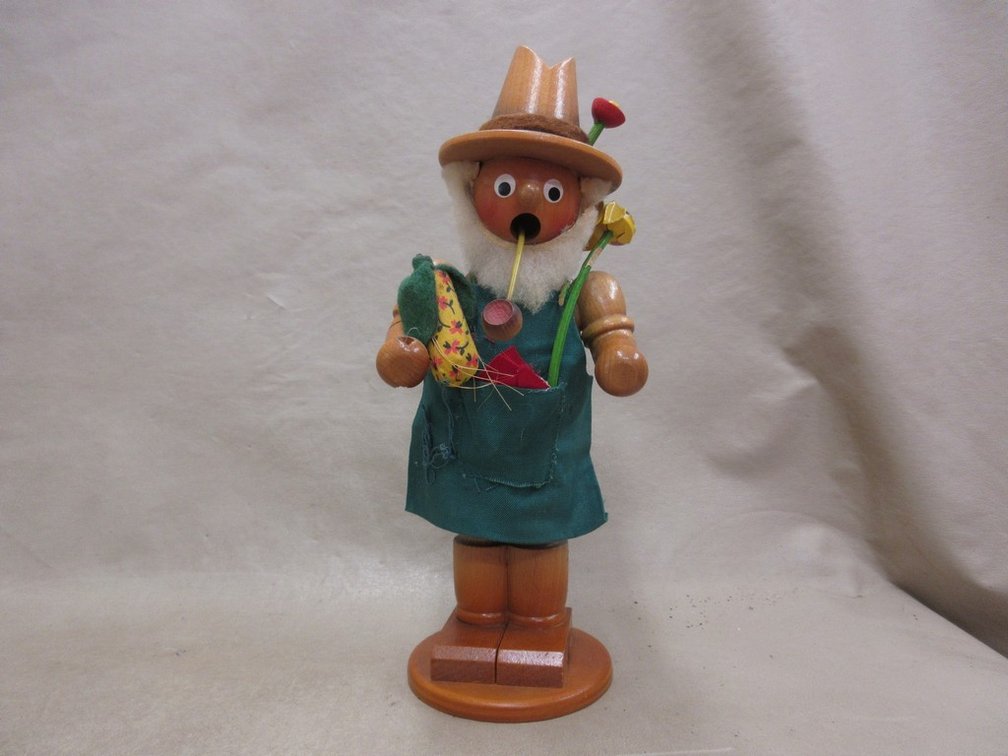 Vintage wood smoker figurine