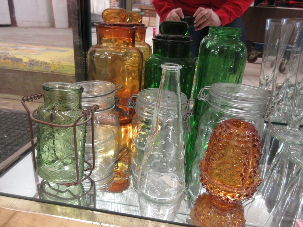 Clear and colored glassware group