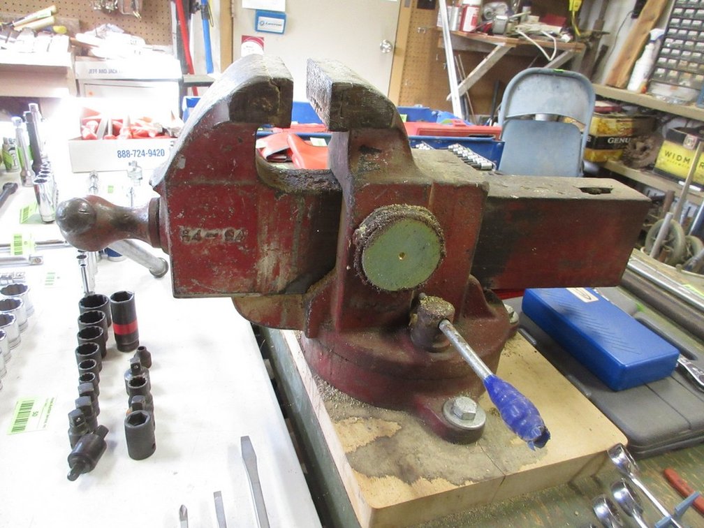 Prentiss Vise Co. No.94 bench vise (to be removed by buyer)