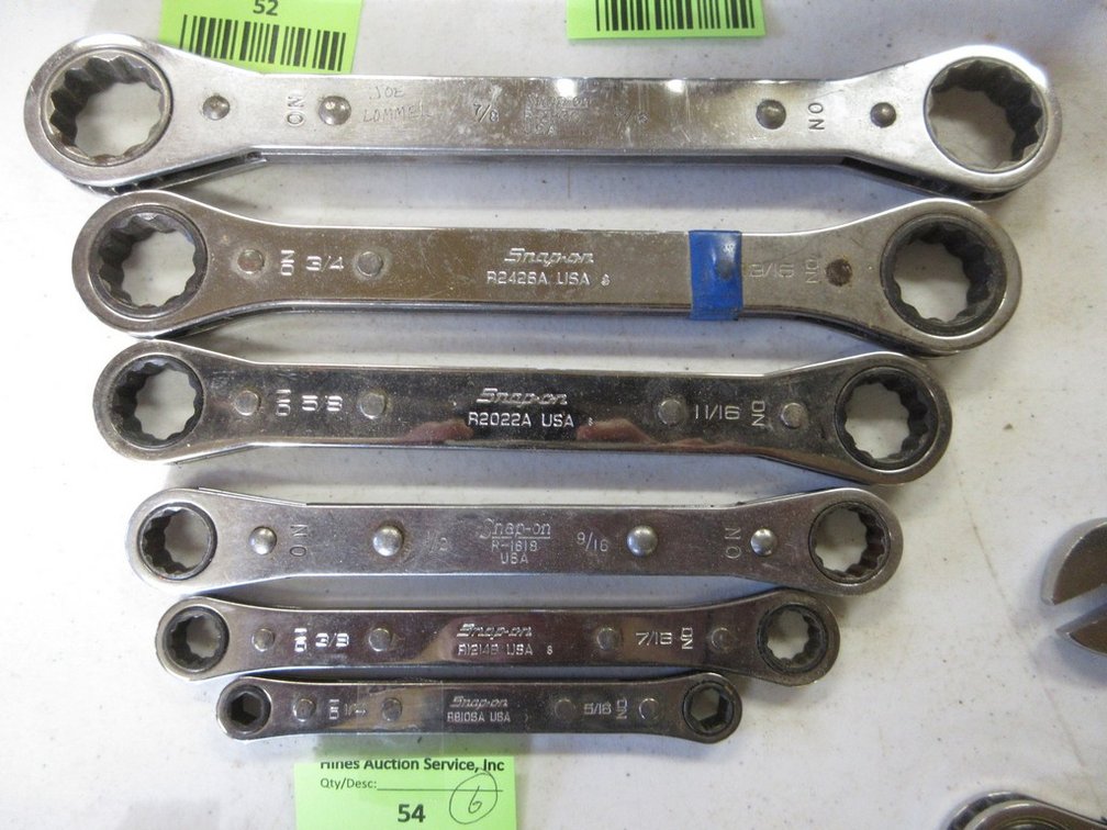 Snap-On 6-piece SAE ratchet wrench set