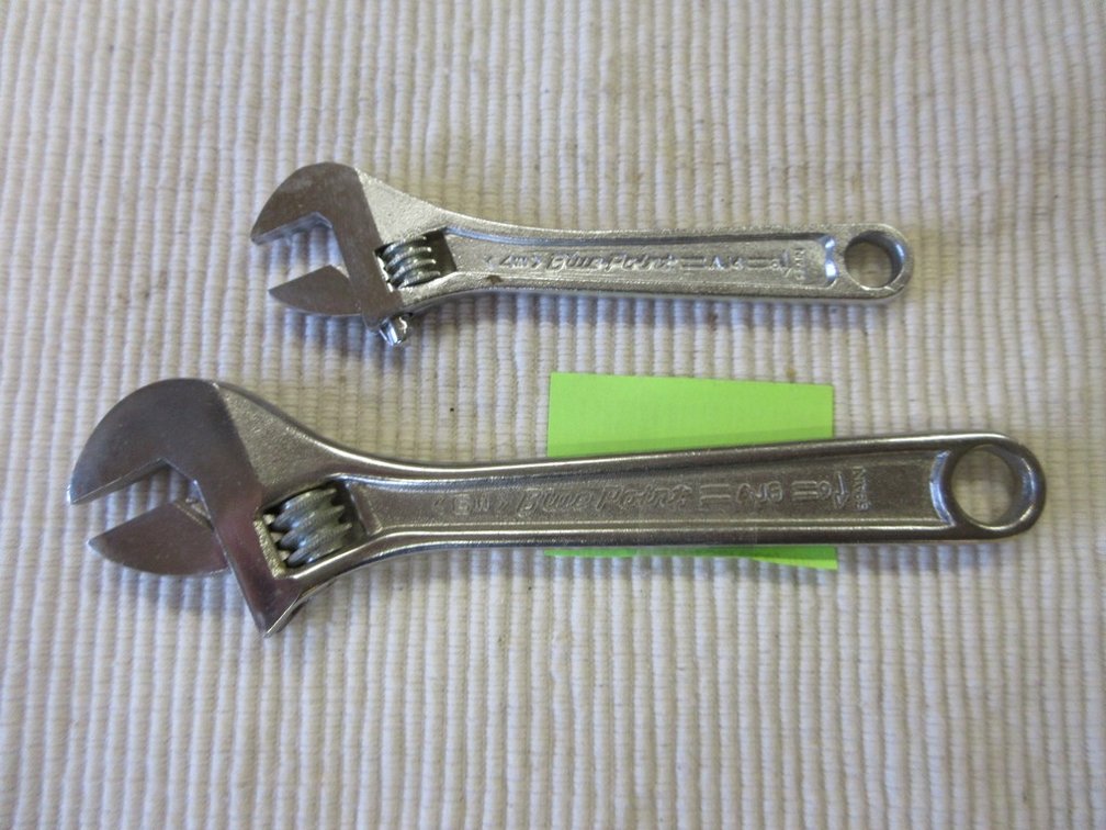 (2) Blue-Point adjustable wrenches