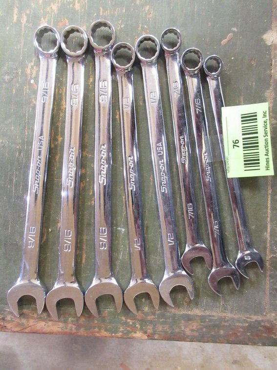 Snap-On 8-piece SAE wrench set