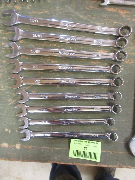 Snap-On 9-piece SAE wrench set