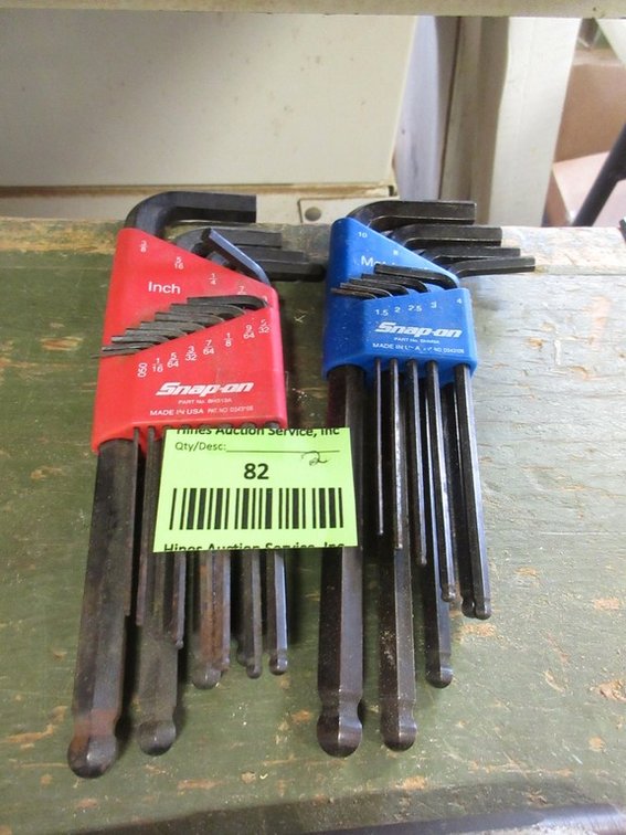 (2) Snap-On hex wrench sets