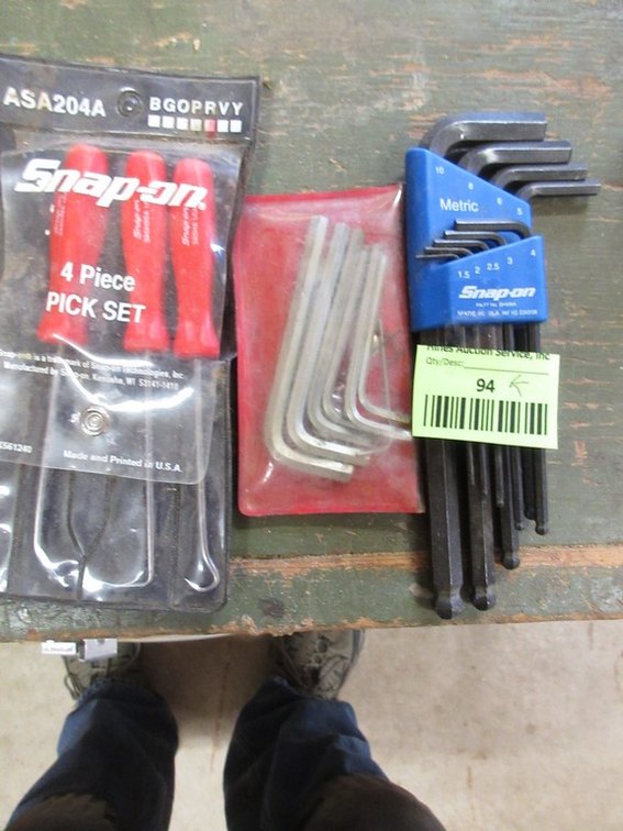 Snap-On 3-piece hex wrench set