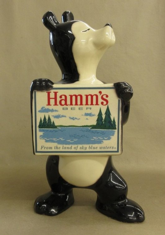 Porcelain Hamm's Beer Bear Bank